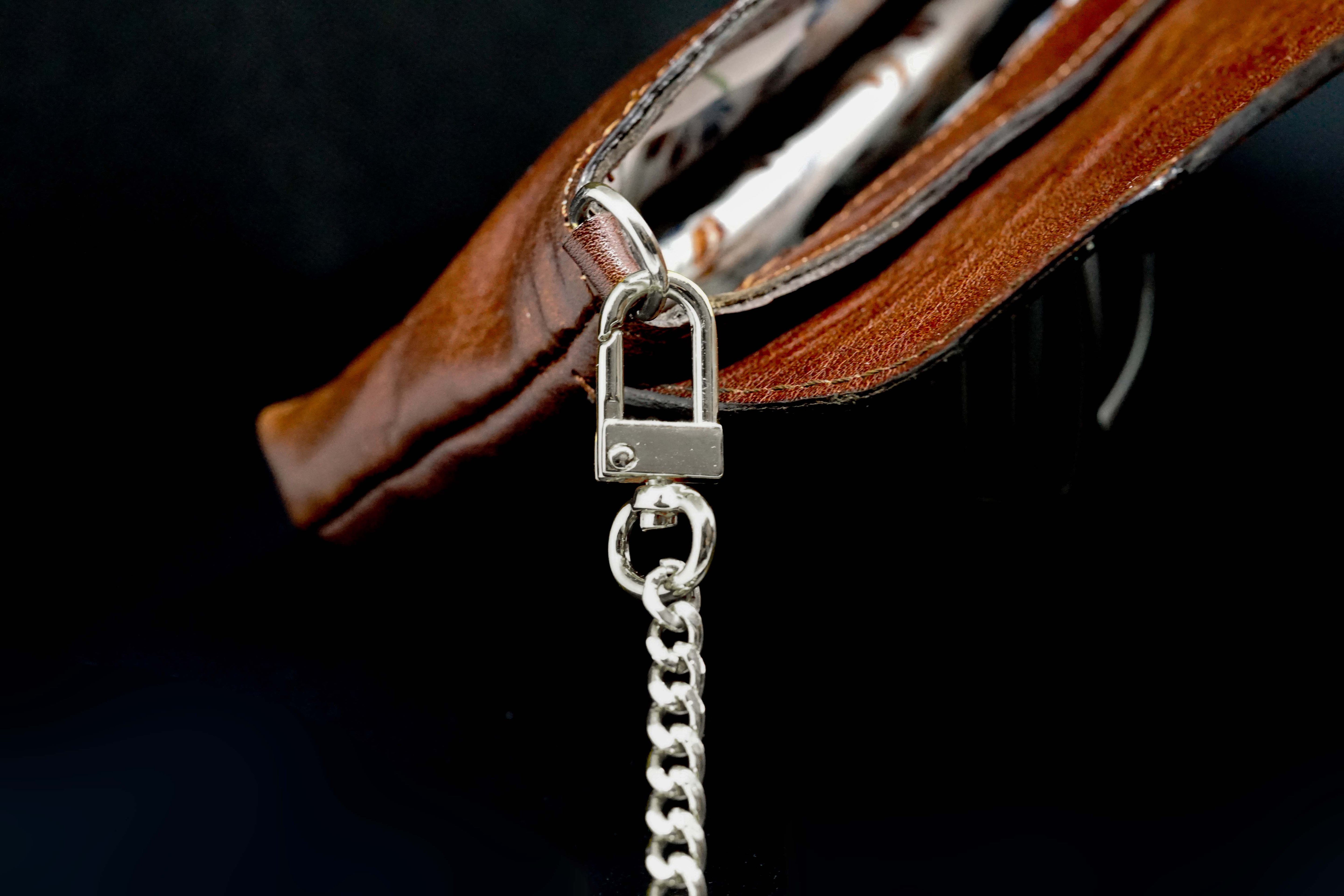 Stylový hnědý set pro dámy Euphory - opasek a kabelka