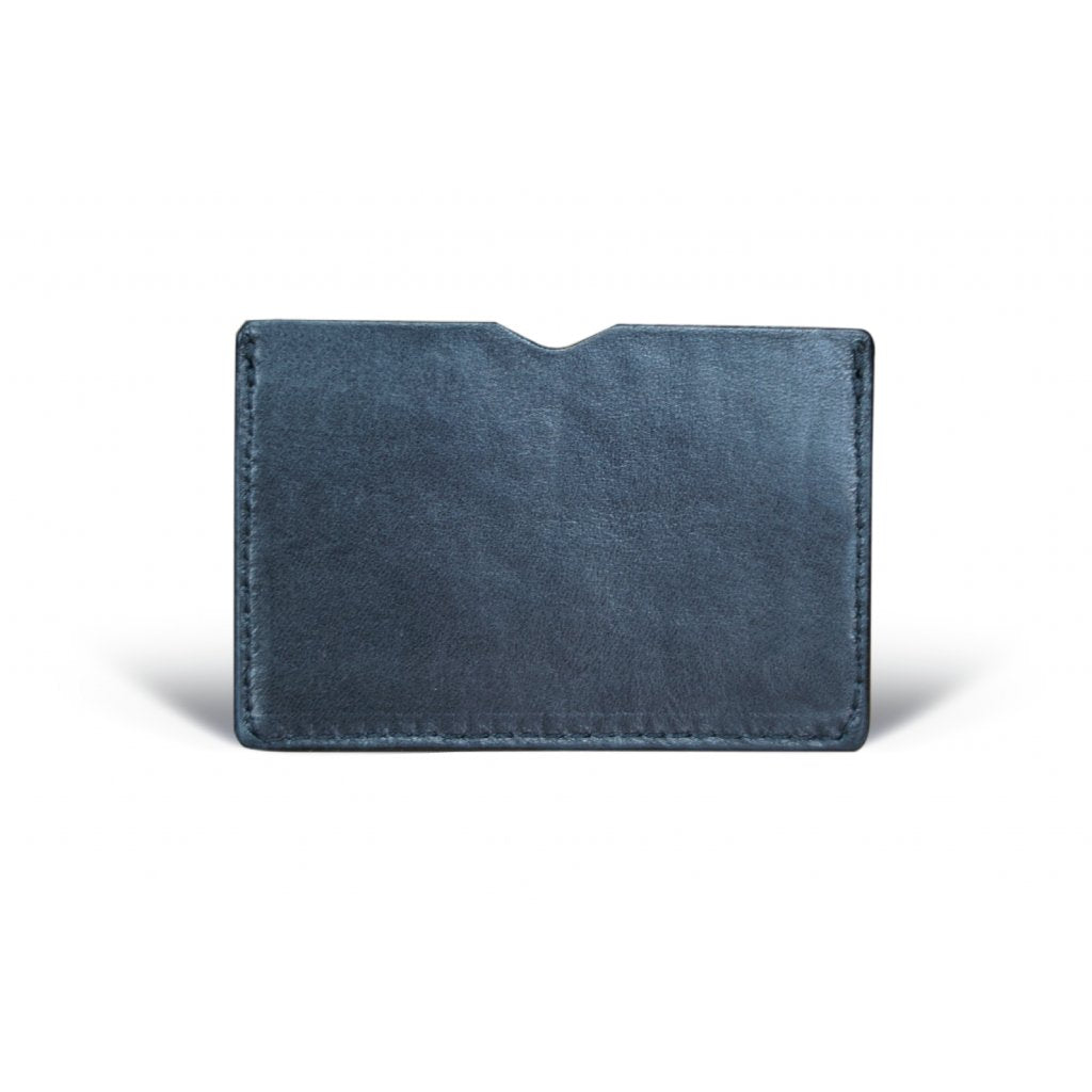 Leather case for cards and banknotes Noir