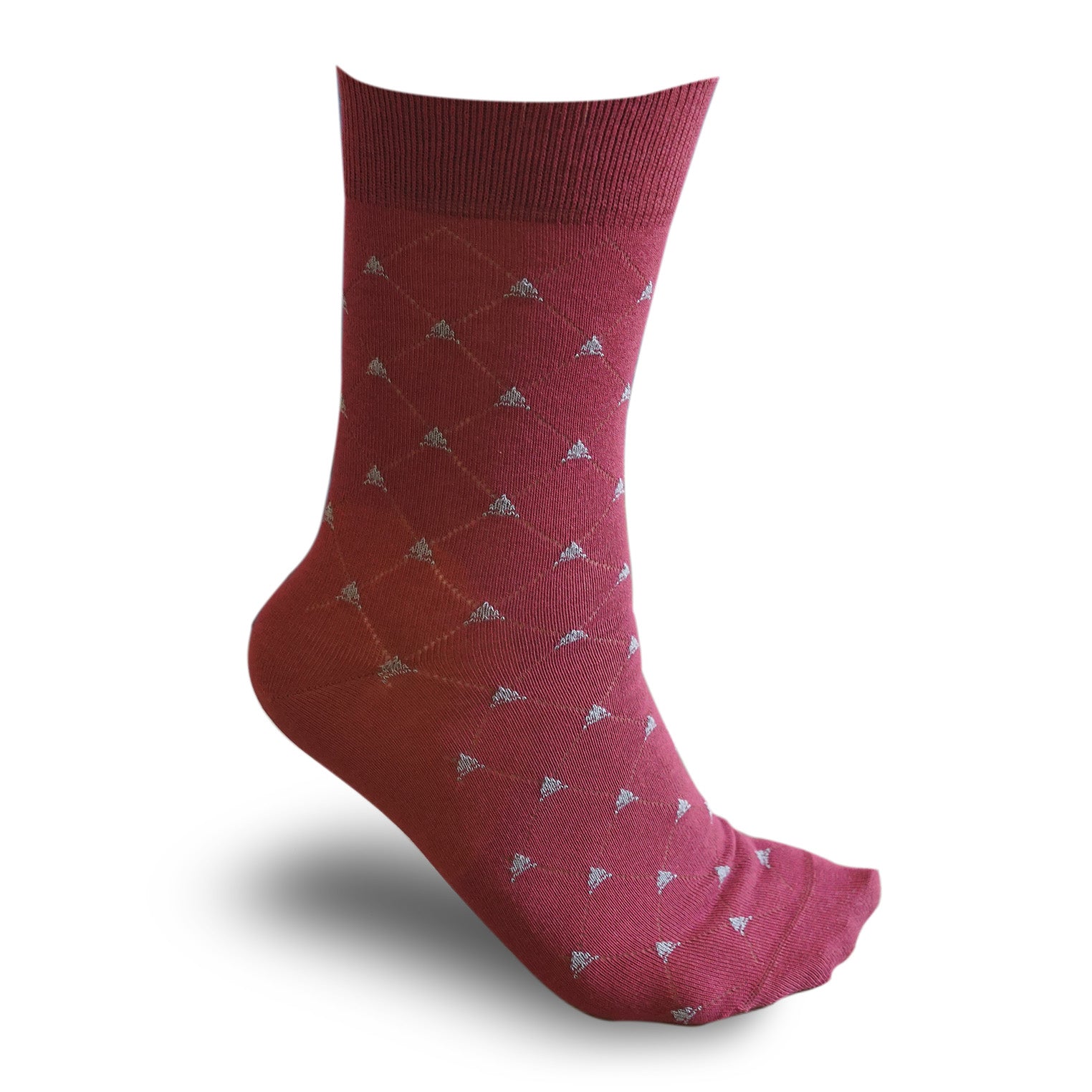 Burgunderrote Baumwollsocken REDFIR