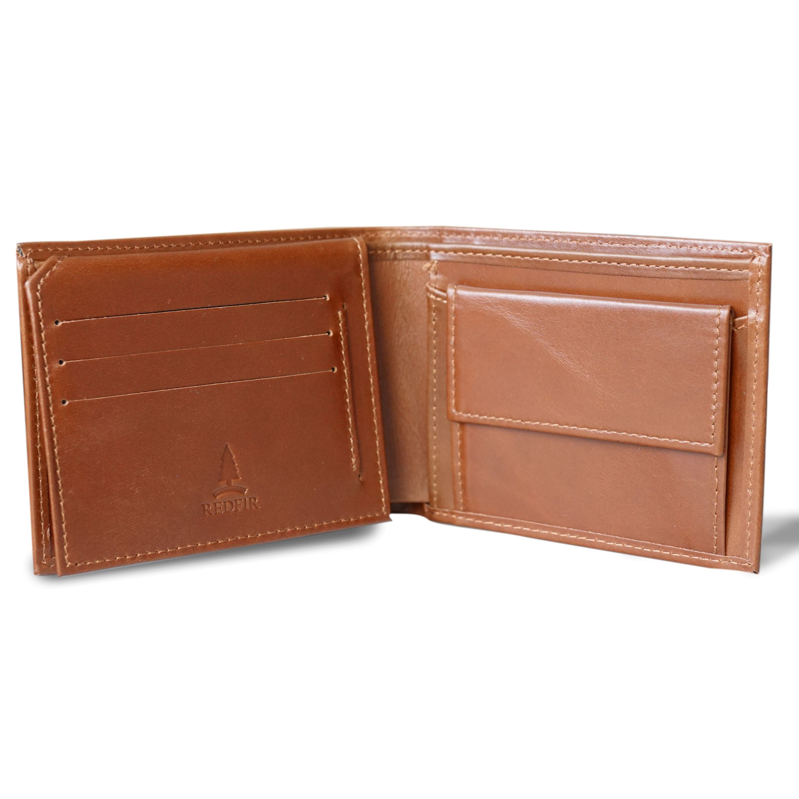 Brandy brown leather wallet